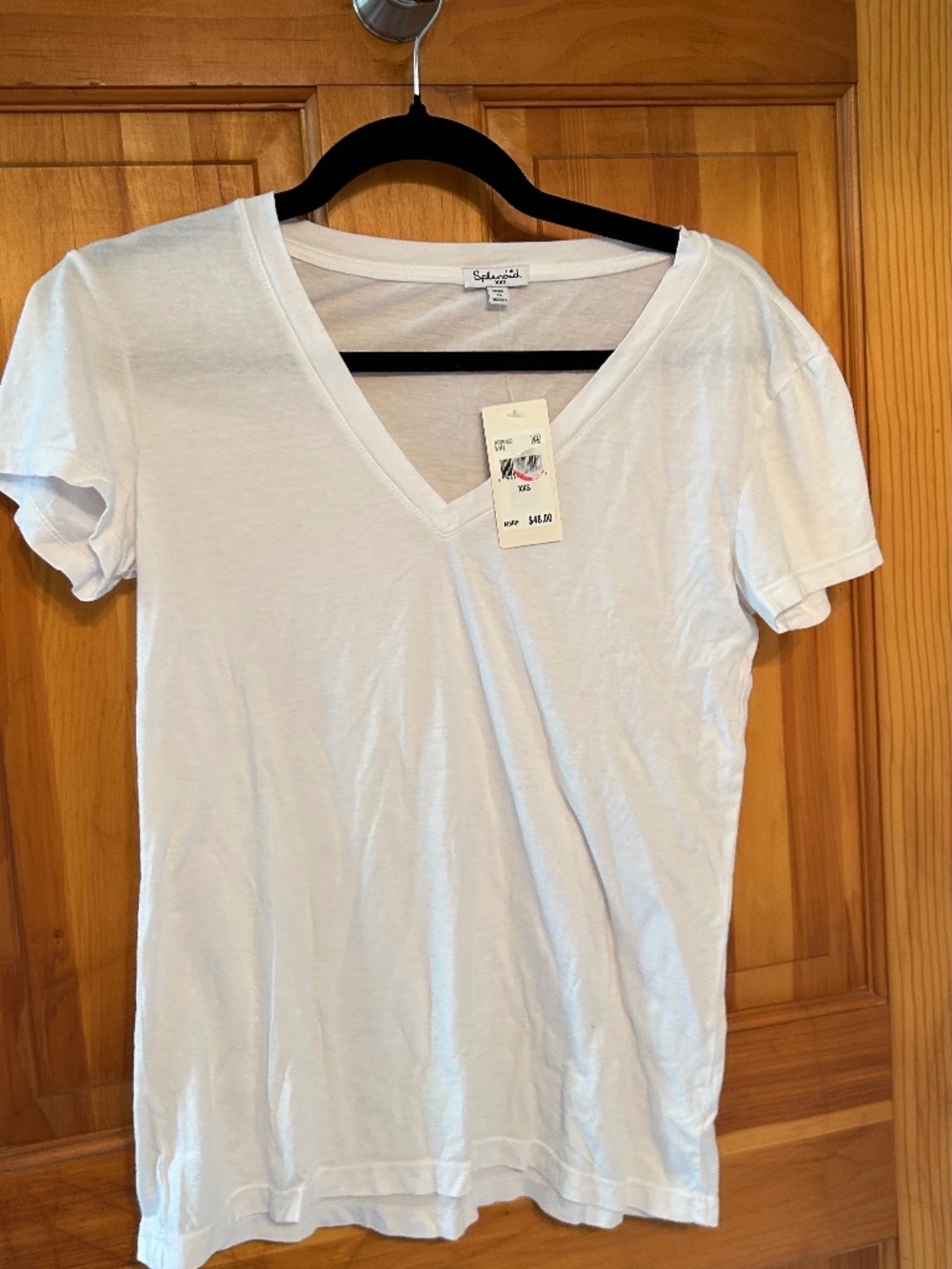 T25 NWT MSRP $48 White V Neck Tee Shirt Splendid
